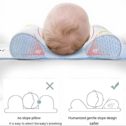 Baby Anti-Rollover Side Sleep Pillow – 45° Incline Support Cushion